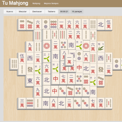 Tu Mahjong el Juego Chino de Solitario Online